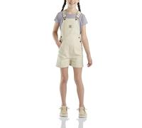 Carhartt Uni-Baby Rugged Flex Canvas Denim Shortall Overall Shorts, Malt., 6 Jahre