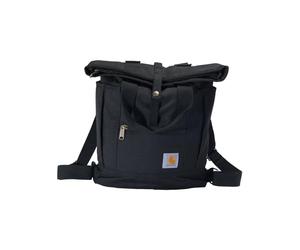 Carhartt Unisex-Adult Convertible, Durable Tote Bag with Adjustable Backpack Straps and Laptop Sleeve, Black, One Size