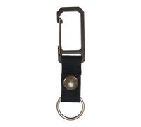 Carhartt Unisex Adult Key Keeper, Key Ring Holder with Self-Locking Metal Gate Clip, Nylon Duck (Black), One Size