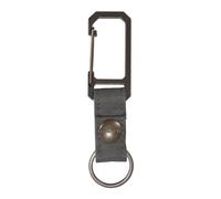 Carhartt Unisex Adult Key Keeper, Key Ring Holder with Self-Locking Metal Gate Clip, Nylon Duck (Gravel), One Size