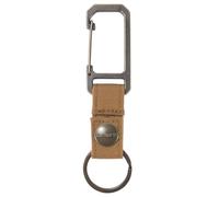 Carhartt unisex adult Nylon Duck Key Keeper, Durable Keychain With Self-locking Clip Wallet, Nylon Duck (Carhartt Brown), One Size US
