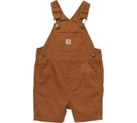 Carhartt unisex-baby Loose Fit Canvas Shortall, Carhartt Brown, 3 Months