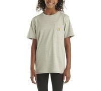 Carhartt Unisex Children's Short Sleeve Pocket T-Shirt with Pocket, grey, 6