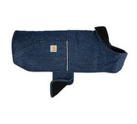 Carhartt Firm Duck Insulated Dog Chore Coat, Durable Weather Resistant Jacket for Cold and Windy Conditions, PFAS Free (Denim), Small