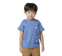 Carhartt Unisex-Kids Short-Sleeve Pocket T-Shirt, Blue Horizon, 6