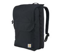 Carhartt Unisex's 21l Top-Load Backpack, Water Resistant Coated Canvas Base with Laptop Sleeve, Black, One Size