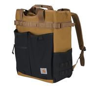 Carhartt Unisex's 28l Nylon Cinch-top Convertible Tote Backpack, Durable Pack with Laptop Sleeve Brown, One Size