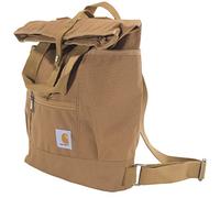 Carhartt Unisex's Convertible, Durable Tote Bag with Adjustable Backpack Straps and Laptop Sleeve Brown, One Size