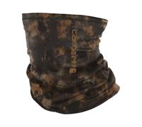 Carhartt Unisex's Force Heavyweight Neck Gaiter, Watercolor Camo Print-Brown/Dark Brown, One Size