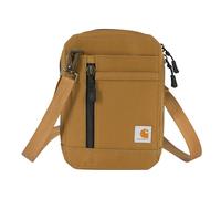 Carhartt Unisex's Nylon Duck, Water Resistant Wallet with Adjustable Crossbody Strap Brown