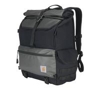 Carhartt Unisex's Nylon Roll Top, Heavy-Duty Water-Resistant Backpack, Black, One Size