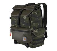 Carhartt Unisex's Nylon Roll Top, Heavy-Duty Water-Resistant Backpack, Blind Fatigue Camo, One Size