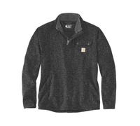 Carhartt Men's Relaxed Fit Midweight Quarter-Zip Pocket Sweater Fleece, Black, Medium