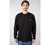 Carhartt WIP Mens Loose Fit American Script Long Sleeve T-Shirt - Colour: 8900 Black - Size: Medium