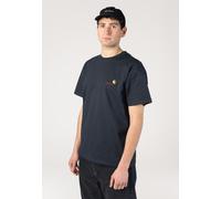 Carhartt WIP - American Script Deep Night - T-Shirt - blue - XL - 100% Organic Cotton XL