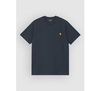 Carhartt WIP - American Script Deep Night - T-Shirt - blue - XL - 100% Organic Cotton XL