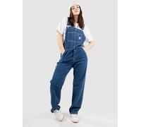 Carhartt WIP Bib Overall Straight Dungaree Jeans stone washed blue L
