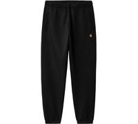 Carhartt WIP - Brushed fleece tracksuit bottoms - Chase Sweat Pant Black Gold for Men - Size XL Black XL