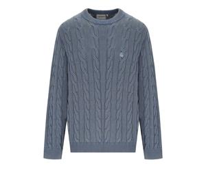 CARHARTT WIP CARTER COZY BLUE CREWNECK SWEATER L