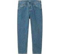 Carhartt WIP - Casual organic cotton jeans - Newel Pant Denim Blue Stone Bleached for Men - Size 32 US Blue 32 US