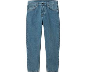 Carhartt WIP - Casual organic cotton jeans - Newel Pant Denim Blue Stone Bleached for Men - Size 32 US Blue 32 US