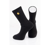 Carhartt WIP - Chase Black/Gold - Socks - black - Onesize - 80% Cotton, 18% Polyester, 2% Elastane Onesize