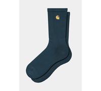 Carhartt WIP - Chase Deep Lagoon/Gold - Socks - blue - Onesize - 84% Cotton, 14% Polyester, 2% Elastane Onesize