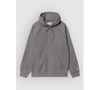 Carhartt WIP - Hooded Chase Porphyry/Gold - Hoodie - grey - XL - 59% Cotton, 41% Polyester XL