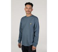 Carhartt WIP - Chase Icesheet/Gold - Longsleeve - blue - L - 100% Cotton L