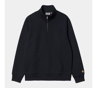 Carhartt WIP Chase Neck Quarter Zip Sweatshirt Dark Navy/Gold All Sizes RRP £85