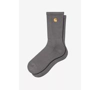 Carhartt WIP - Chase Porphyry/Gold - Socks - grey - Onesize - 84% Cotton, 14% Polyester, 2% Elastane Onesize