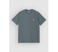 Carhartt Men's T-Shirt Chase Relaxed Fit Short Sleeve Cozy Blue/Gold XL