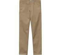 Carhartt WIP - Chino trousers - Sid Pant Stretch Twill Leather Rinsed for Men in Leather - Size 32 US - Beige Beige 32 US