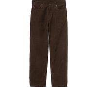 Carhartt WIP - Classic-cut velvet pants - Aaron Pant Tobacco Rinsed for Men - Size 34 US - Brown Brown 34 US