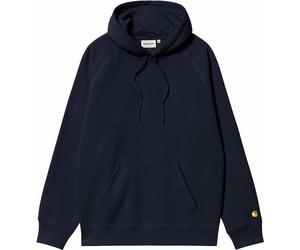 Carhartt WIP - Comfortable hooded sweatshirt - Hooded Chase Sweat Dark Navy Gold for Men - Size L Navy L