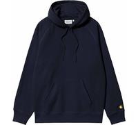 Carhartt WIP - Comfortable hooded sweatshirt - Hooded Chase Sweat Dark Navy Gold for Men - Size S Navy S