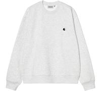 Carhartt WIP - Comfortable sweatshirt - Mack Sweat Ash Heather Black for Men - Size L - Grey Grey L