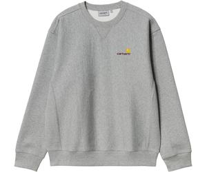 Carhartt WIP - Cotton Sweatshirt - American Script Sweat Grey Heather for Men - Size M Grey M