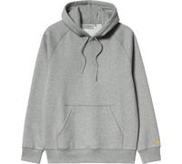Carhartt WIP - Cotton sweatshirt - Hooded Chase Sweat Grey Heather / Gold for Men - Size L Grey L