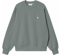 Carhartt WIP - Cotton sweatshirt with a loose shape - Casey Sweatshirt W Velvet Green / Silver for Women - Size M Green M