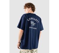 Carhartt WIP - Men's casual organic cotton T-shirt - S/S Eightynine T-Shirt Jupiter for Men - Size L - Navy Navy L