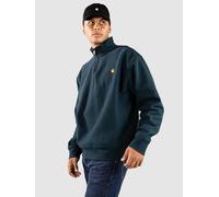 Carhartt WIP Half Zip American Script Half-Zip Sweater deep lagoon M