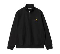 Carhartt Wip Mens Black Logo-embroidered Cotton-blend Sweatshirt L