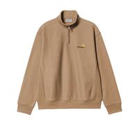 Carhartt WIP Men's Relaxed Fit Half Zip American Script Sweatshirt - Brown - Size: 40/Regular