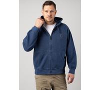 Carhartt WIP - Hooded Nelson Garment Dyed Elder - Zipper - blue - XL - 100% Cotton,Sweat