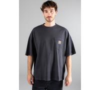 Carhartt WIP Mens Relaxed Fit Hudson Pocket T-Shirt - Colour: 895F Black - Size: Medium Medium