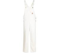 Carhartt WIP logo-patch straight-leg dungarees - White 32/32