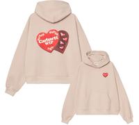 Carhartt WIP - Loose boxy sweatshirt - W' Hooded Hartt Case Sweat Fleur De Sel for Women - Size L - Beige Beige L
