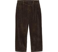 Carhartt WIP - Loose-fit velvet pants - Evan Pant Tobacco Rinsed for Men - Size 30 US - Brown Brown 30 US