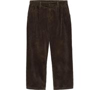Carhartt WIP - Loose-fit velvet pants - Evan Pant Tobacco Rinsed for Men - Size 33 US - Brown Brown 33 US